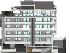 Construction of five-storey apartment building with pilotis and parking space