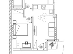 Ground floor apartment with storage space